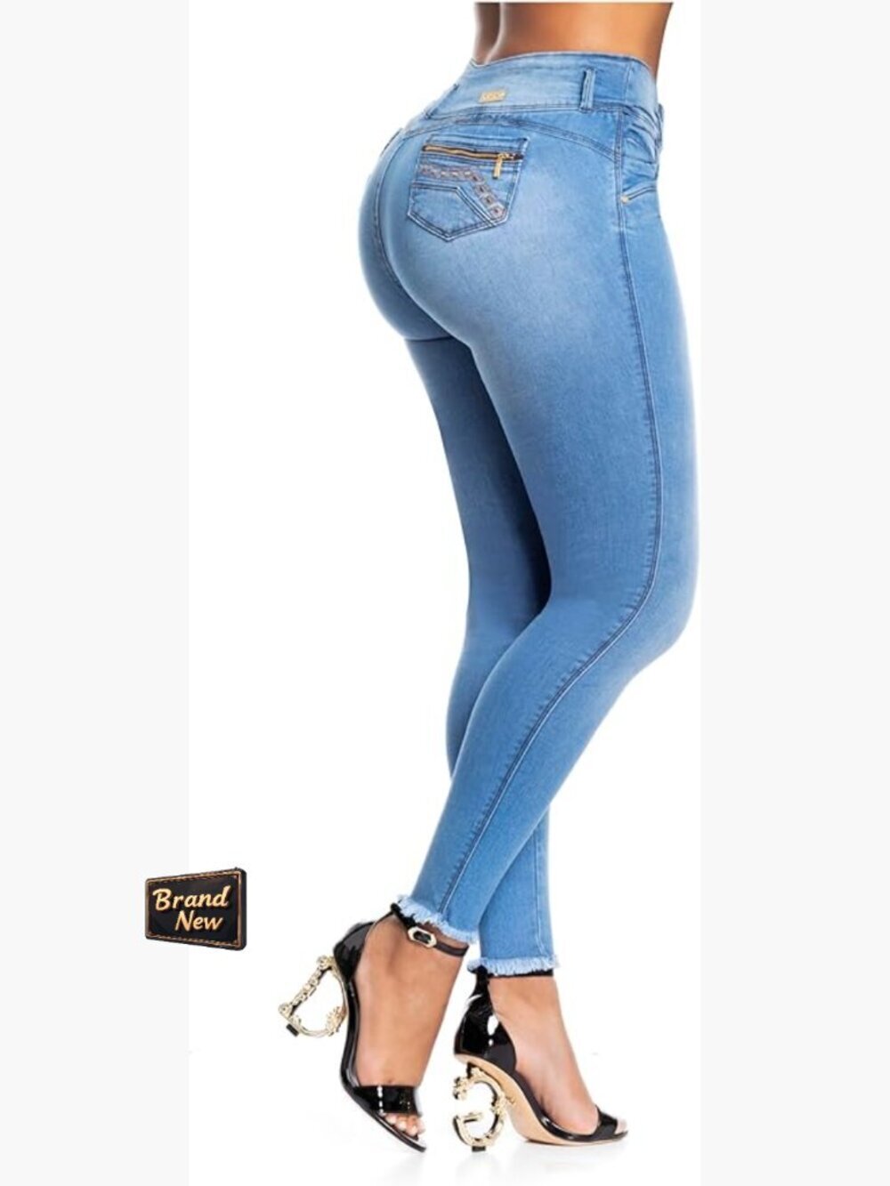 High Waisted Colombian Butt Lifting Skinny Jeans